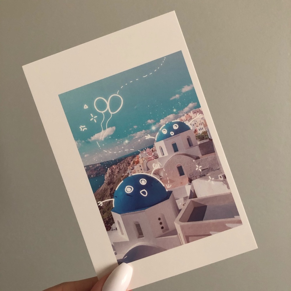 🌻10/$10🌻 Santorini Postcard Wall Deco Picture